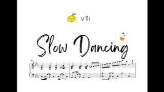 V뷔 | Slow Dancing | BTS | Piano | Sheet #bts #kpop #piano