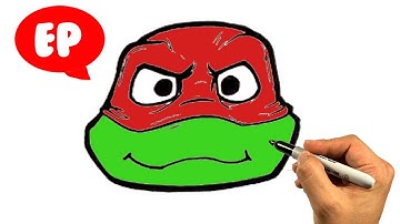 EASY how to Draw NINJA TURTLES MMUTANT MAYHEM - Raphael