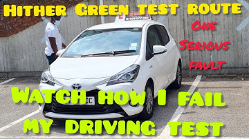 Hither Green Real Driving test|Learner FAILED|Hither Green driving test route|Hither Green1:08 test