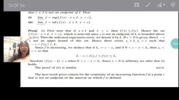 Monotone and Inverse Functions (Real Analysis Final Report)
