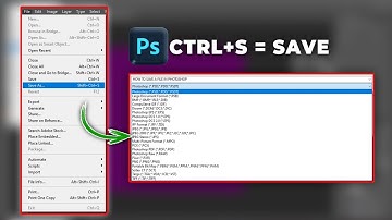  How to Save Files in Photoshop | PSD, JPEG, PNG Explained