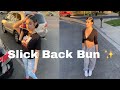 Side Part Slick Back Bun With A Swoop Tutorial