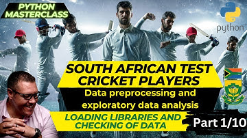 Loading LIBRARIES | Using PYTHON to analyse South African TEST CRICKET data (Part 1 of 10)