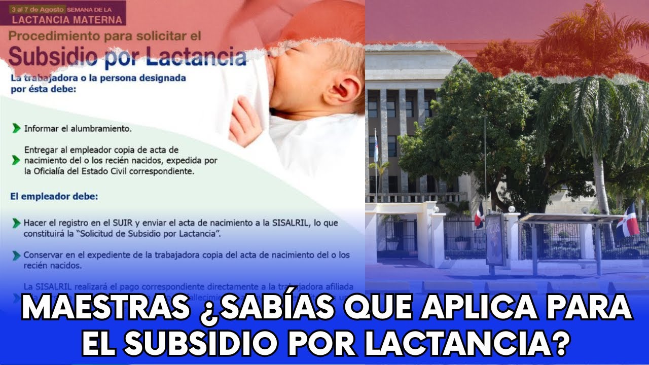 MAESTRAS ¿SABIAS QUE TE CORRESPONDE EL SUBSIDIO POR LACTANCIA ...