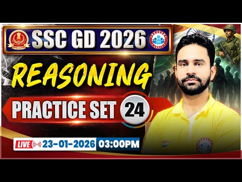 SSC GD Reasoning Classes 2026 | SSC GD Reasoning Practice Set 24 | SSC GD Reasoning By Rahul Sir
