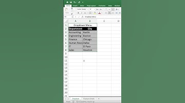 #shorts 💯 | #excel | #exceltips | #exceltutorial  How to Create a Drop Down List in Excel