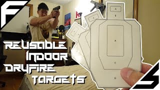 diy reusable indoor dryfire targets youtube