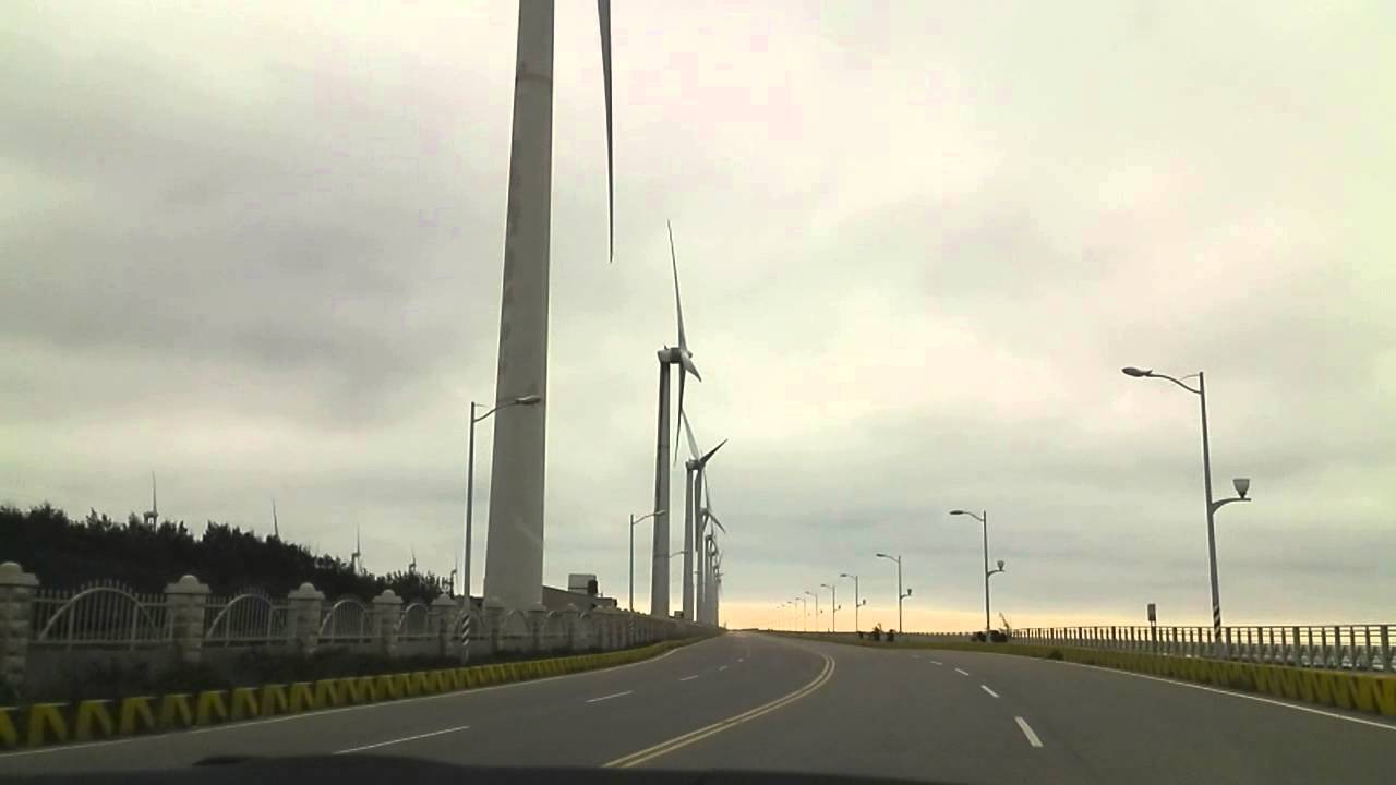 高美濕地往吾棲漁港途中