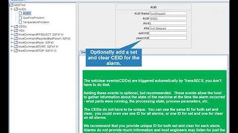 Creating a SECS/GEM Tool Interface in TransSECS