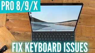 How to fix Surface Pro 8 / 9 / X keyboard not working