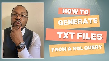How to Generate Text files from a T-SQL Query in SSIS