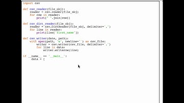 Python 101: Episode #13 - The csv module