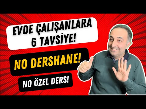 Dershaneye Gitmeden Evde