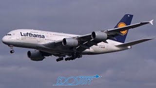 Lufthansa Airbus A380 D-Aimb 25L Landing - Frankfurt Am Main Eddffra