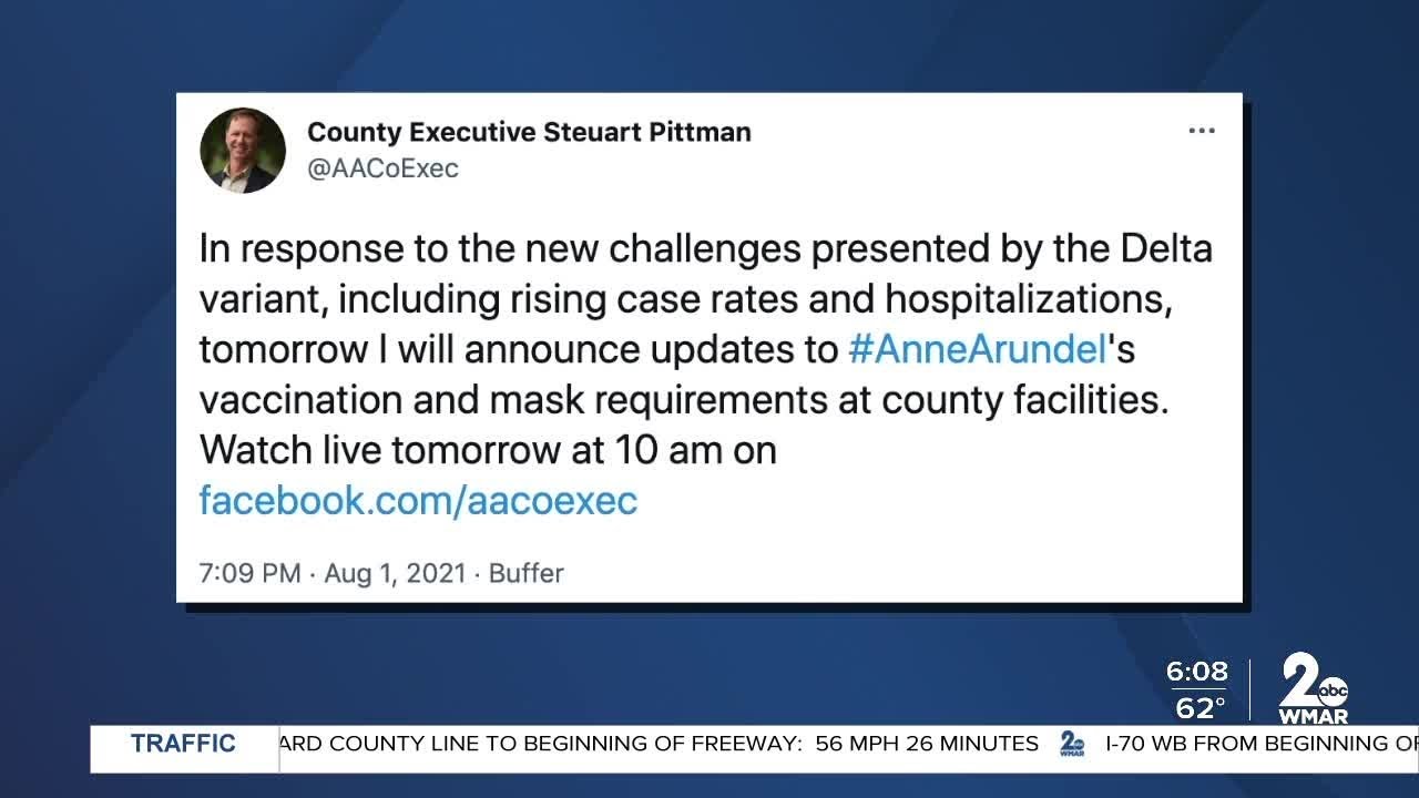 Anne Arundel County mask update YouTube