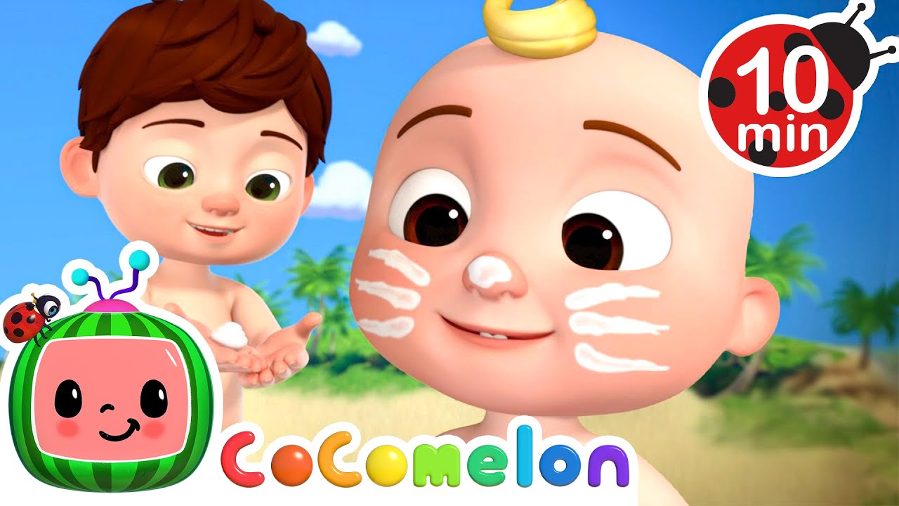 Stay Safe in the Sun! Beach Day Fun! 🏖️ + More CoComelon Nursery Rhymes & Kids Songs