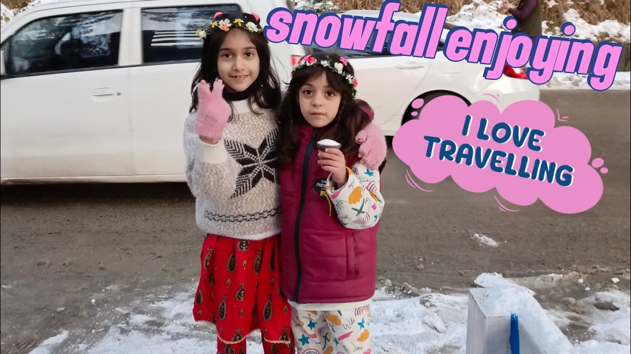 Family Ke Sath Snowfall Enjoying in Nathia Gali | Nathia Gali Snow Tour 202#snowfall #vlogs 
