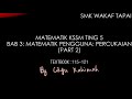 MATHS KSSM TING 5: BAB 4: MATEMATIK PENGGUNA PERCUKAIAN (PART 2)