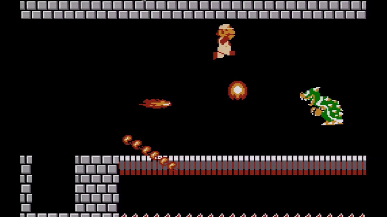 SMB1 352 4-4 Bowser Kill - YouTube