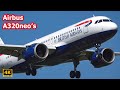Airbus A320neo Landings | CLOSE UP | London Heathrow