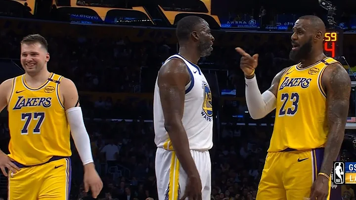 Draymond steps in as Luka Doncic and LeBron trash talk Quinten Post "You a f**king bum"