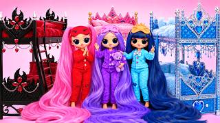 We Build Goth vs Cute Doll Room Challenge | Amazing Bedroom Makeover!✨DIY Dollhouse Mini World