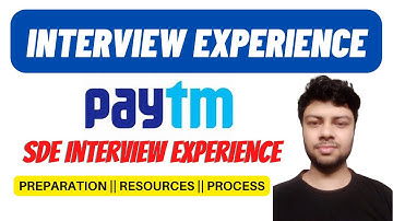 Paytm  Interview Experience🔥 | | SDE @Paytm|| Preparation Strategy  || MUST WATCH