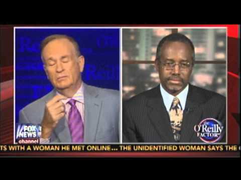 dr carson on bill o reilly discussing race relations july o reilly public relations