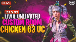 Pubg Mobile Unlimited Custom Room Uc Custom Room Livik Custom Room TDM custom Room Uc giveaway Room