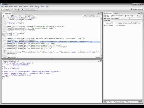 Big Data - Part 2: Debugging R Code to Harvest Tweets
