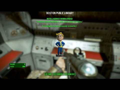 Fallout 4 Intelligence Bobblehead Boston Public Library Location Youtube