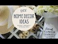 DIY HOME DECOR IDEAS! BUDGET FRIENDLY STYLING TIPS & NEW SHABBY CHIC LIGHT FIXTURE