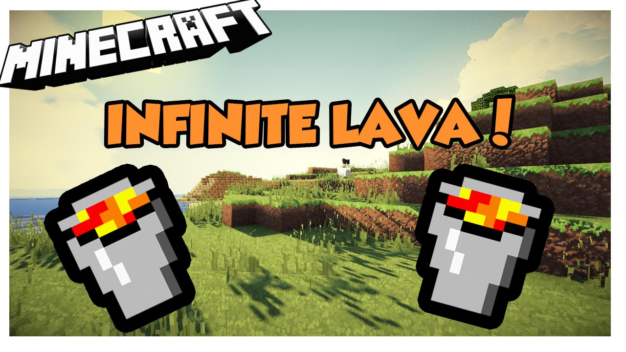 How to make an infinite Lava source in Minecraft 1.8/1.9 - YouTube