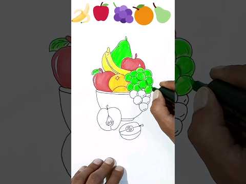 رسم فواكه Shorts Heart Creativesrt رسم فواكه Shorts Heart Creativesrt