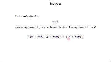 Plait Subtyping 2 - subtypes