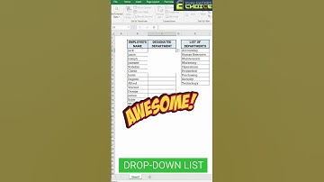 How To Create DropDown List Excel #shorts #youtubeshorts #youtube #excel #tricks #tutorial #viral
