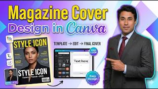 Magazine Cover Design Tutorial for Beginners in Canva screenshot 3