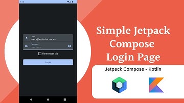 Simple Login UI in Jetpack Compose