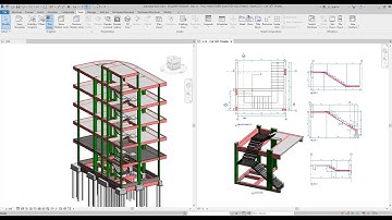 REVIT 2021 - BÀI 12 - TRIỂN KHAI THÉP CẦU THANG