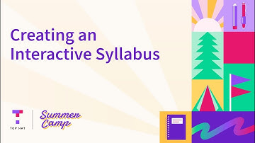 How to Create An Interactive College Syllabus
