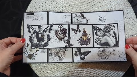 Monochrome dream in Z FOLD pop-up card 🖤🎶🖤 