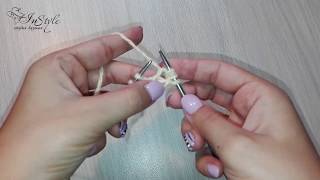 ПРИБАВЛЕНИЕ ПЕТЕЛЬ. Три петли из одной лицевой. ► Уроки вязания ► Cпицами
