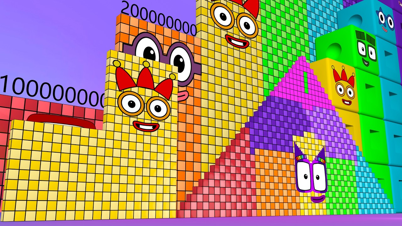 Numberblocks Puzzle Step Squad 300 784 to 700,000,000 MILLION BIGGEST ...