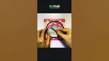 Watch Me Create This Satisfying Pink Donut Pixel Art in a Relaxing Time-Lapse! 🎨✨