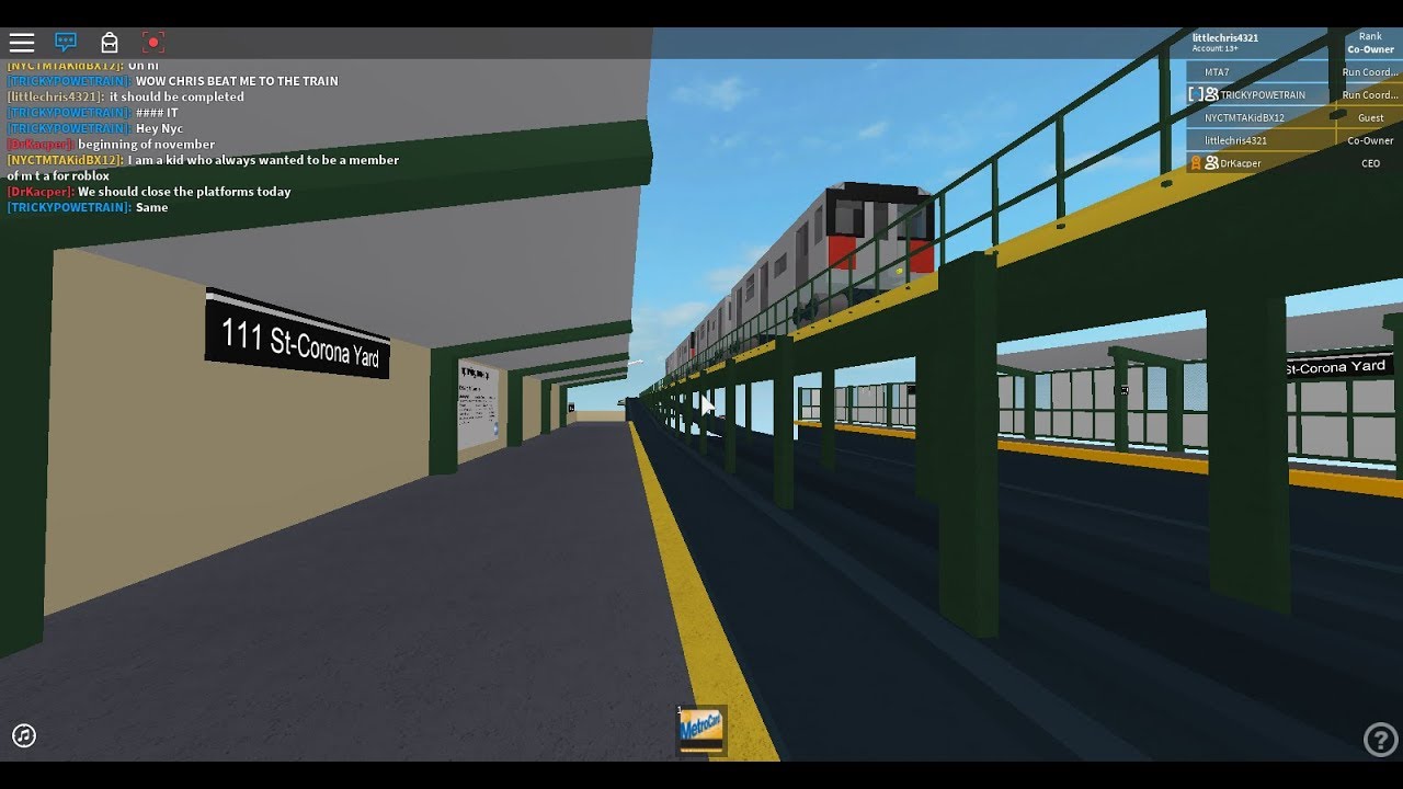 Irt Subway Main Street Bound R188 7 Exp Train Bypassing 111th Street Youtube - 111th logo roblox