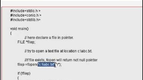 How to check if file exists or not in c