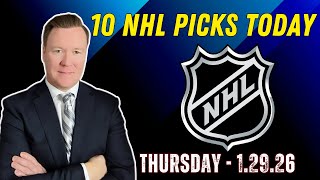 Thursday 10 NHL Betting Picks l 1/29/26 l Vernon’s Best NHL Bets, Expert Picks and Predictions screenshot 5
