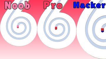 NOOB vs PRO vs HACKER - Line Color 3D