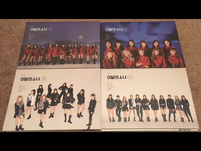 LOOΠΔ # 2nd Mini Album Unboxing ALL 4 VERSIONS Limited