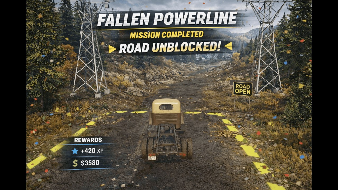 SnowRunner Gameplay Walkthrough Series Ep 14 – Fallen Powerline ...